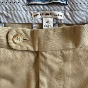 Peter Millar Khaki Cotton Trousers